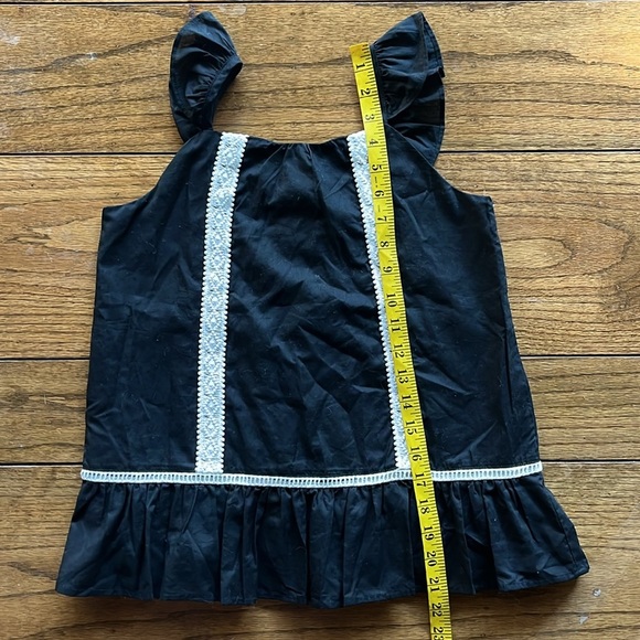 Jaime and Jack Peplum Crochet Trim Top Size 12 New With Tag - Picture 5 of 10